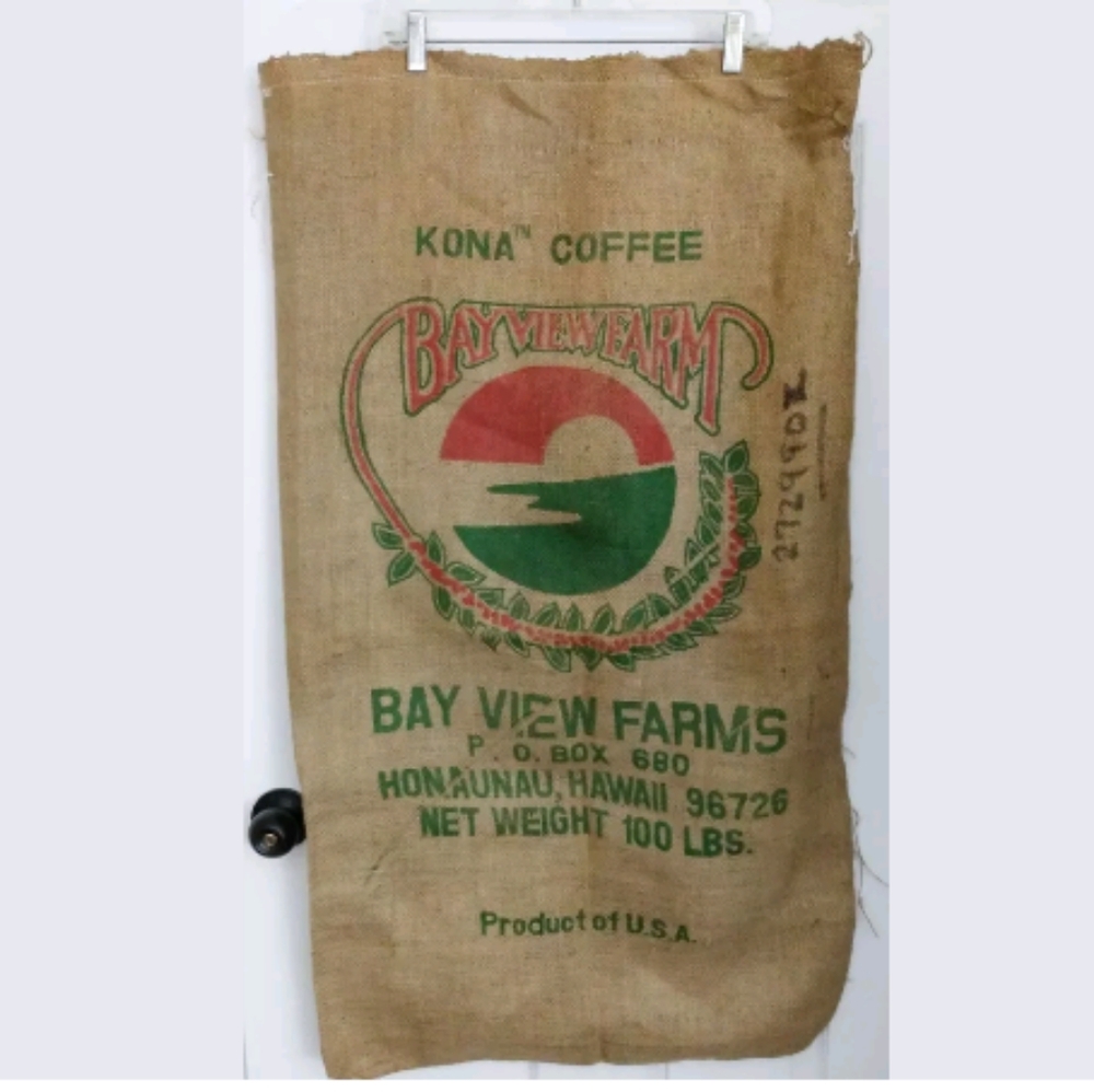100LB KONA Coffee Green Bean Burlap Jute Bag Sack